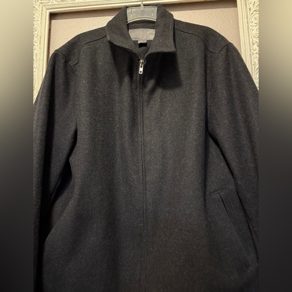 Old Navy Men’s Dark Gray Wool Blend Coat Size XL - Picture 2 of 5